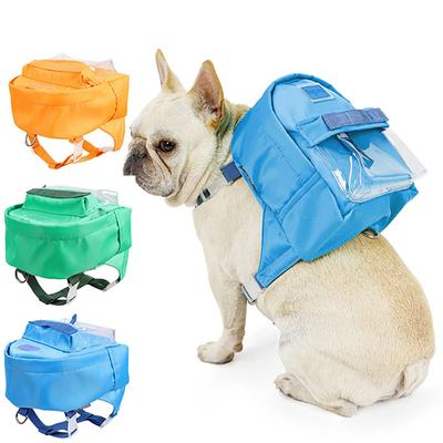 Zaino Impermeabile per Animali Domestici per Cani Borsa per Cuccioli con Pettorina e Collare Viaggio all'Aperto Zaino per Snack per Cani Bulldog Francese Accessori per Cani