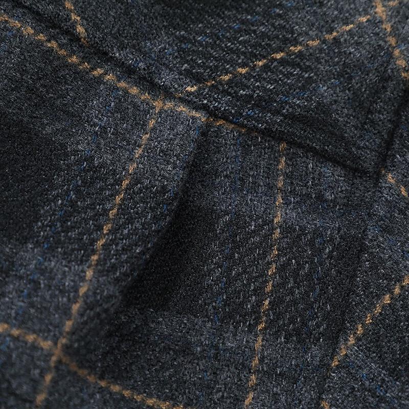 MAYBEYOND Men's Thick Plaid Long-Sleeve Shirt Jacket