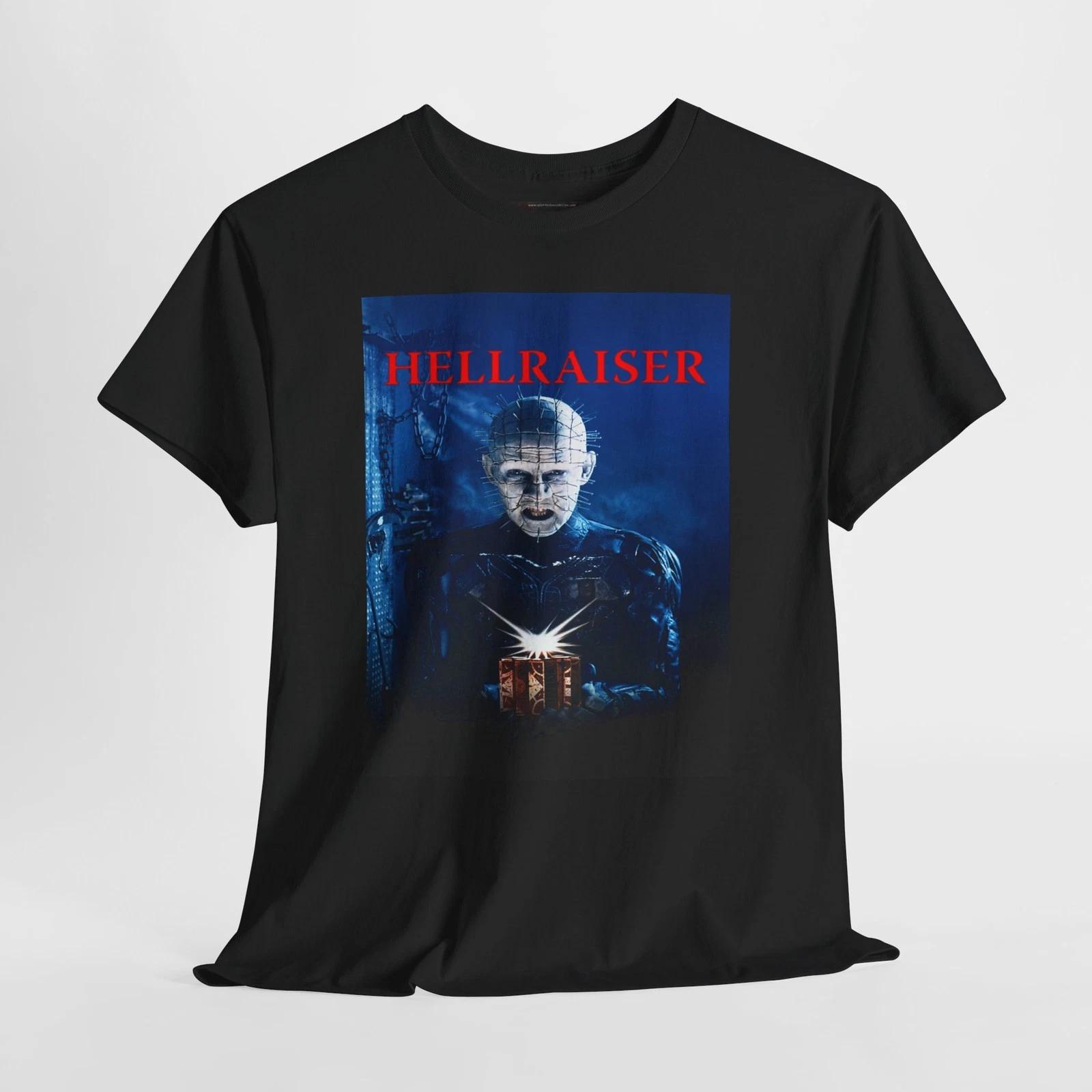 Hellraiser 1987 Retro Movie Poster Horror Unisex Graphic T-Shirt XL