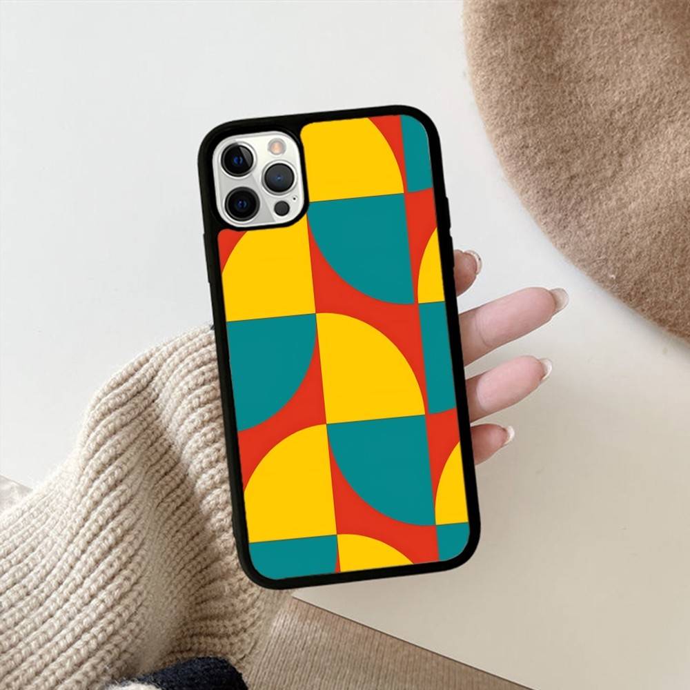 

Geometric Bauhaus Art Phone Case For IPhone 17 Pro 16 Plus 16 Pro Max 15 14 13 12 11 PC+TPU Back Cover iPhone 13pro max