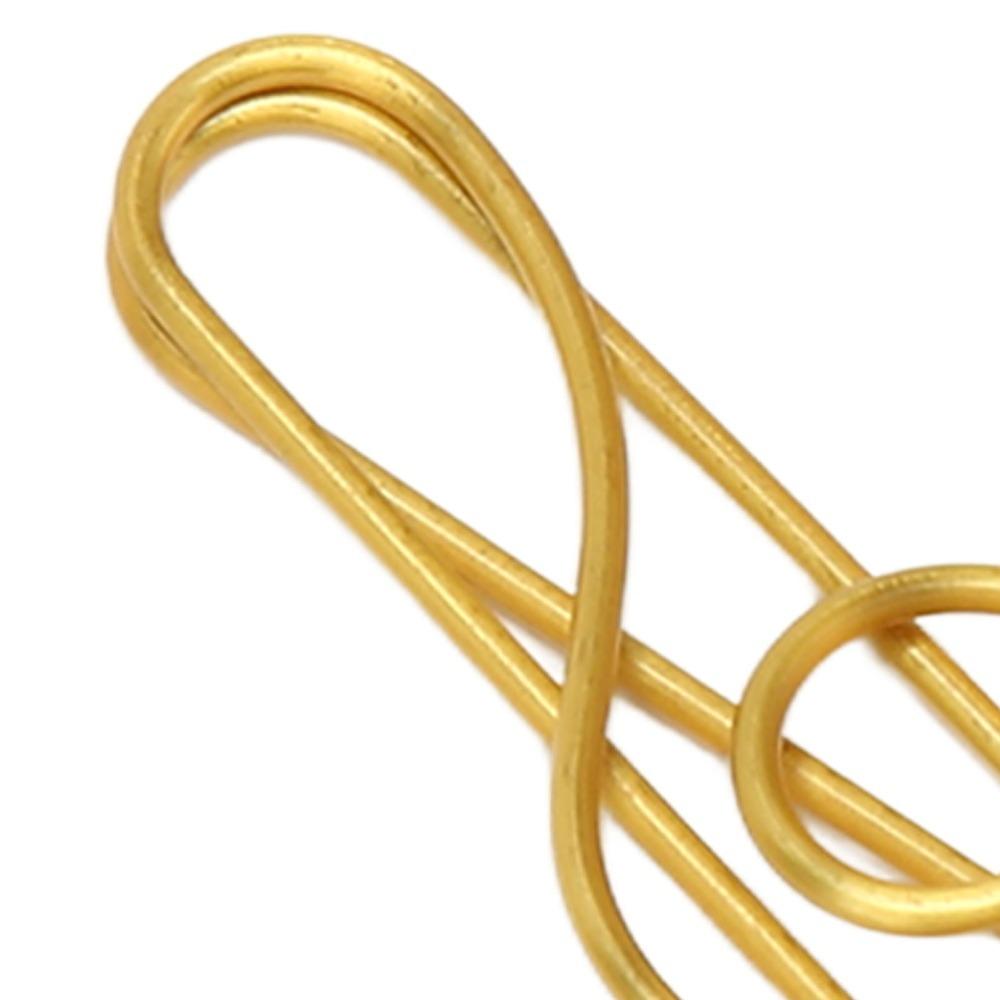 100 Pcs Music Note Shape Fancy Paperclips Gold/ Green Cool Paper Clips Cute Paper Clips  Scrapbook