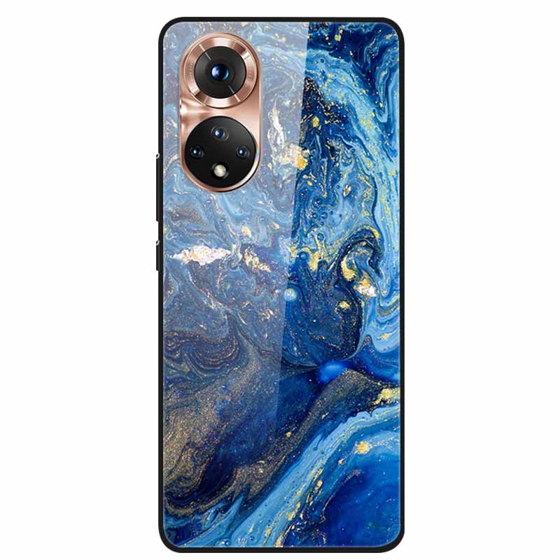 For Honor 50 Case Marble Tempered Glass Back Cover Hard Case For Huawei Honor 50 Pro Phone Cases NTH-AN00 NTH-NX9 Fundas Coque Honor 50