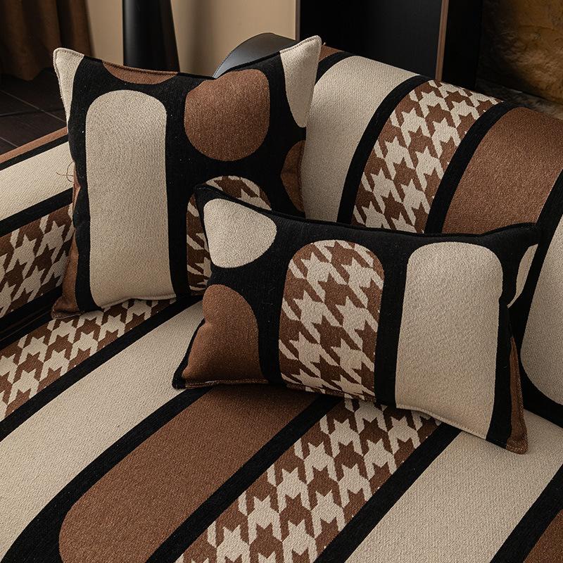 Popular New Sofa Cushion Four Seasons Universal Chenille Sofa Seat Cushion Fixed Non-Slip Sofa Seat Cushion