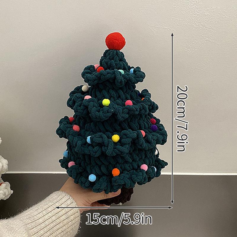 Handgestrickter Weihnachtsbaum Geschenk Weihnachtsmann Heiligabend Geschenk Handgefertigt Gehäkelt Bunt Weihnachtsbaum Schlüsselanhänger Autoanhänger