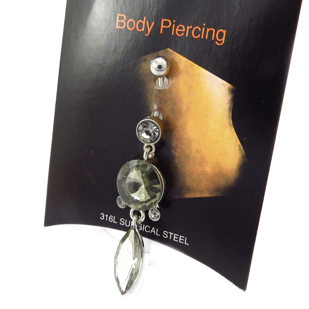 Les Trésors De Lily [K0983] - Body Piercing 'Scarlett' gris fumé