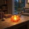 Lotus Outline Design Lotus Candle Lamp Soft LED Light Source Flameless Decor Light  Altar Worship
