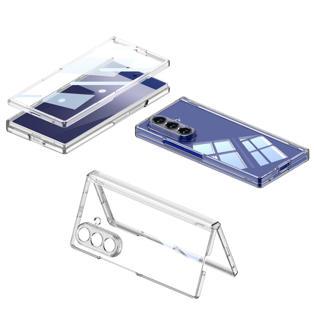 GKK Για Samsung Galaxy Z Fold7 5G Θήκη Μαγνητική Προστασία Άρθρωσης Σκληρό PC Διαφανής Κάλυμμα Τηλεφώνου