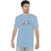 Dubble Bubble Distressed Logo T-Shirt S-3XL, Hellblau