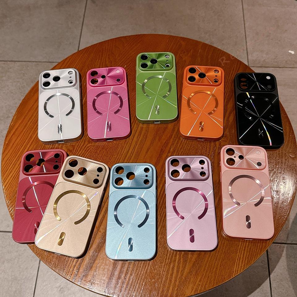 Big Windows Magnetic Phone Case For iPhone 17 13 14 15 16 Pro Max Air Magsafe Official CD Laser Shockproof Protector Cover