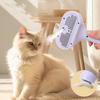 Pet Steam Brush, Silicone Massage Comb for Pet Hair Removal, Ergonomic Spray Handle, 12x7x20 Cm, Violet ABS Material