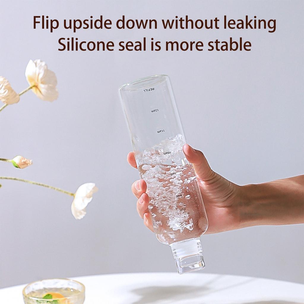 Crystal Glass Cup High Temperature Resistance High Borosilicate Glass Time Scale Cup