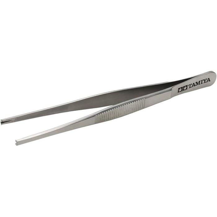 Tamiya Craft Tool Series No.155 Precision Tweezers (Key-Grip Type) - 74155 Silver