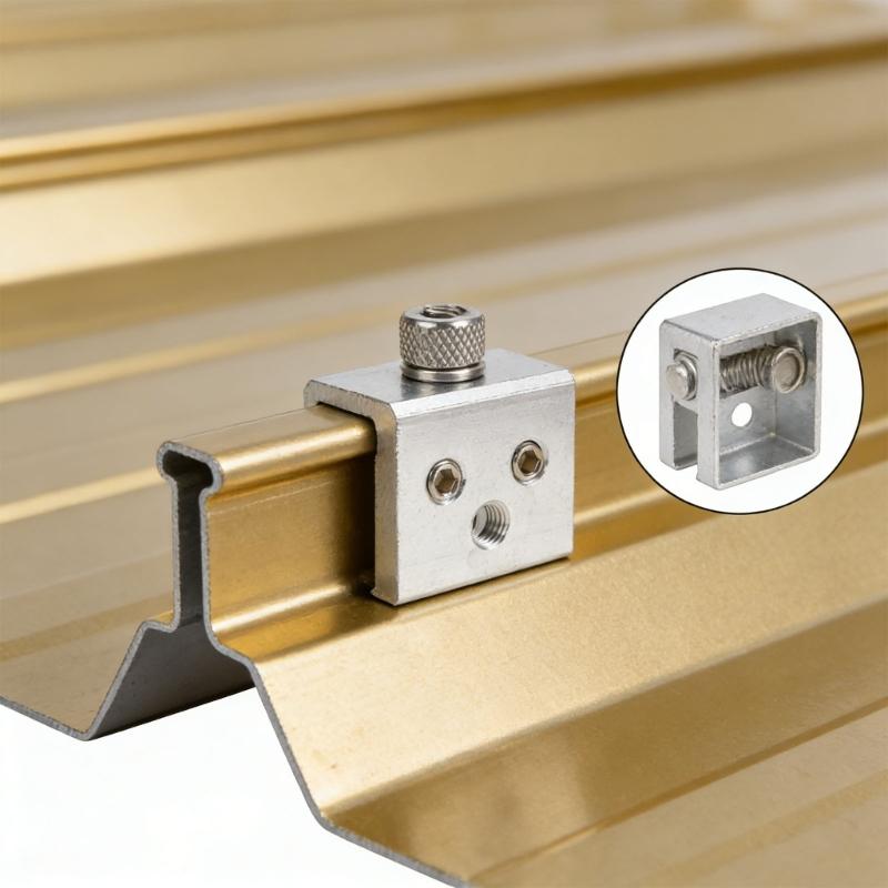 Strong Metal Roof Clip Works With Sun Racks And Ice Management Systems Easy To Install