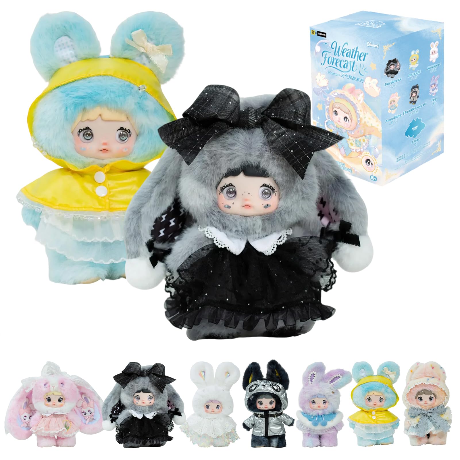 

TOP TOY x Nommi [Прогноз погоды] Серия Плюшевый кулон [1 шт.] Гачапон Фигурка в слепой коробке Пластиковая модель Премиальная игрушка из мягкого винила Подарок на день рождения