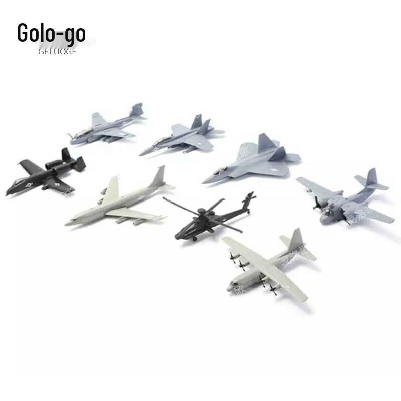 Geluoge 34-Piece Military Aircraft Model Set