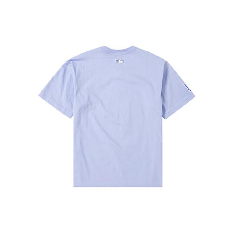 New MLB SS23 T Shirt Unisex Purple Blue 3ATSQ0131-07PPL