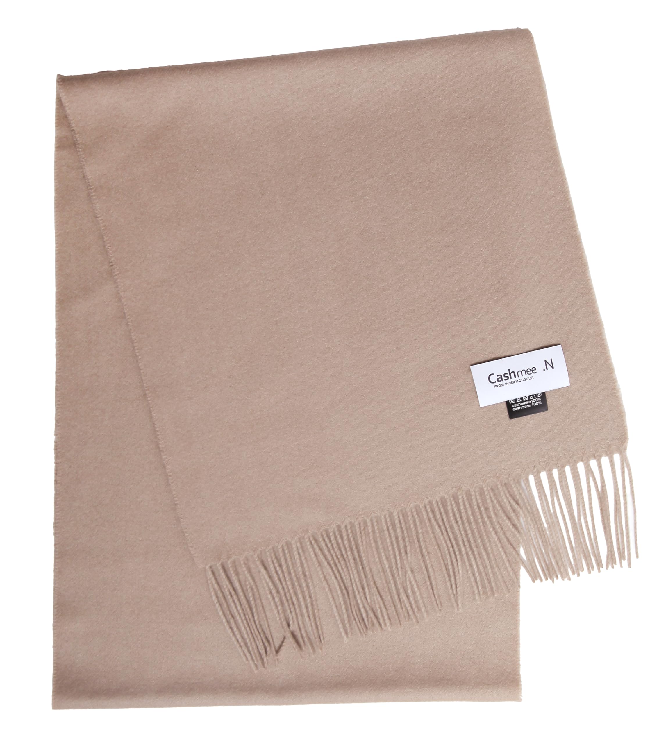 

NOK33 Проект Коллаборации Кашемир Высшего Качества Базовый Волнистый Кашемир Однотонный [Cashmee] .N 100% Шарф, (бежевый (D8104))