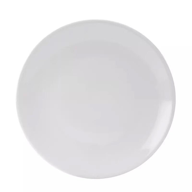 European Style White Ceramic Dinner Plate