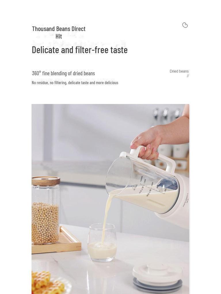 Hochleistungs-Multifunktions-Entsafter und Sojamilchbereiter mit automatischer Heizung – Filterlos