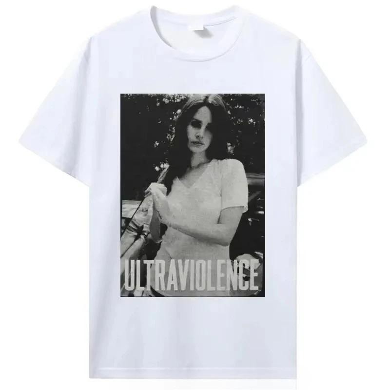 Lana Del Rey Grafikdruck T-Shirt Hohe Qualität Herren und Damen T-Shirt Geschenk Kreatives T-Shirt Baumwollkleidung Oversized