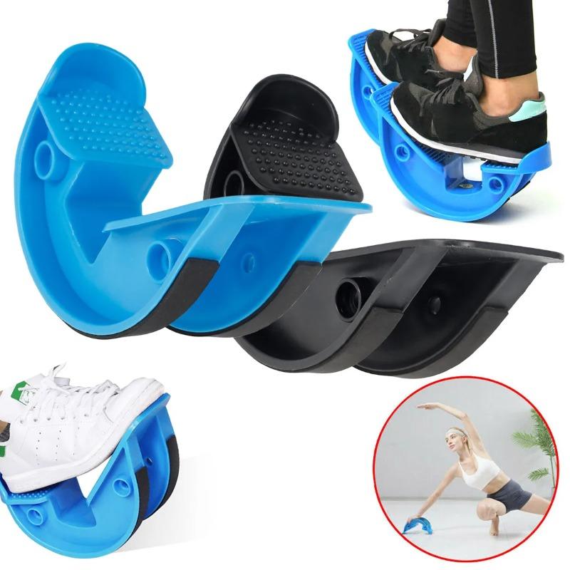 1PCS Plastic Foot Stretcher Rocker Leg Trainer Stepper Arm Calf Ankle Stretching Board Stretching Yoga Fitness Massage Pedal