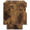 TV Cabinet with LED Lights Smoked Oak Finish 80 x 35 x 40 cm