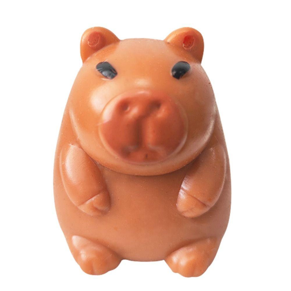 Silicone Capybara Squeeze Toy Kneading Capybara Mochi Pinching Toy  Children Adult