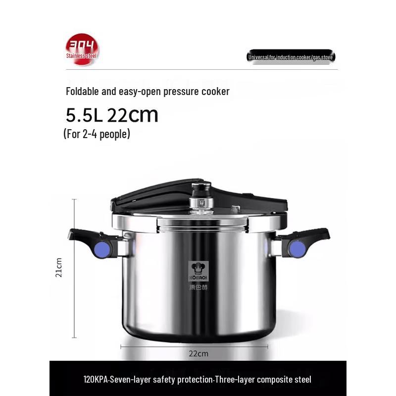 Kobach 304 Stainless Steel Pressure Cooker