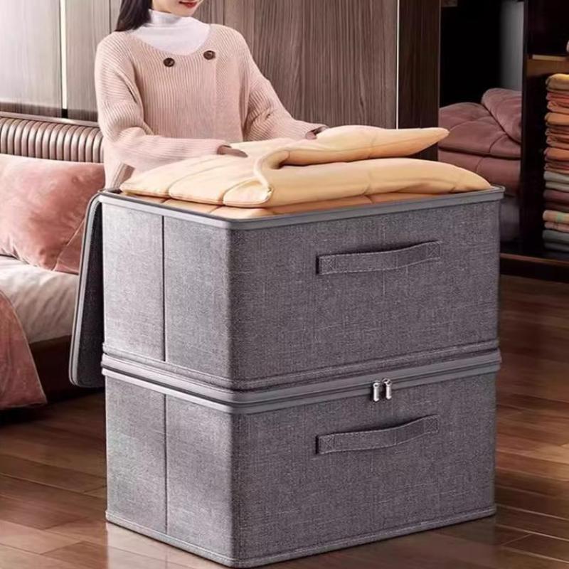 Multifunctional Foldable Storage Box With Cloth Cover , Large Capacity Quilt Storage Box Bra Storage Box Underwear Organizer