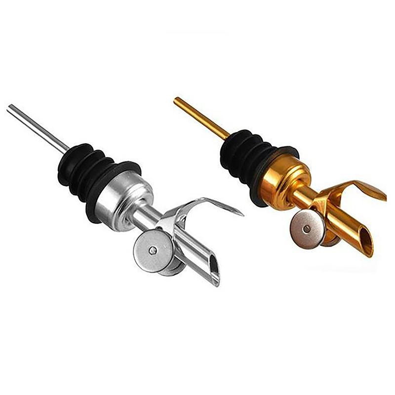 1Pcs Weighted Stainless Steel Pourers, Auto Flip Olive Oil Dispenser Spout, Balsamic Vinegar Pour Spouts