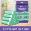 Durable Large Drawstring Trash Bags for Kitchen, Living Room & Office - Tear-Resistant, Thick, Hand-Held Plastic