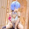 24cm Rem Emilia Re Zero Anime Figure Gk Statue Chinese Style Collectible Model Desktop Decoration Gift For Anime Fans