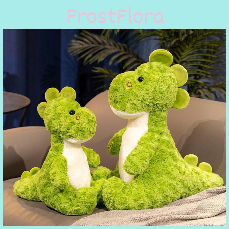 Adorable Dinosaur Green Plush Toy Soft Stuffed Animal Pillow For Sleep  Comfort