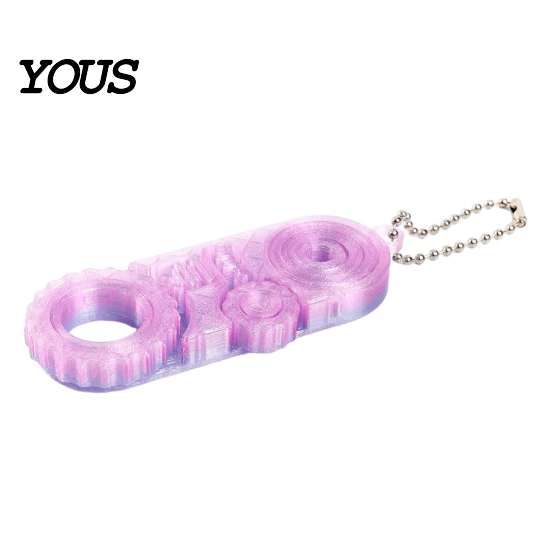 Compact Stress Toys for Adults 3D Printed Fidget Toys, Relief Sensory Gadgets Office and Classroom, Portable Fidgets 3-in-1 Handheld Spinner