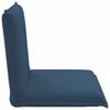 Adjustable Floor Chair Blue Fabric