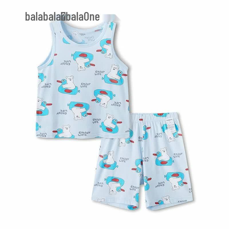Balabala Kids Sleeveless Vest & Shorts Pajama Set