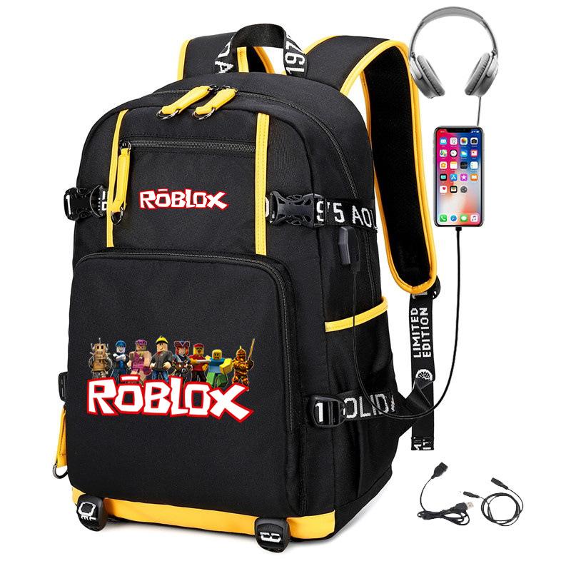 Cartoon Game Merchandise With Usb Hiking Bag College Students Outdoor Travel Large Capacity Backpack Bag