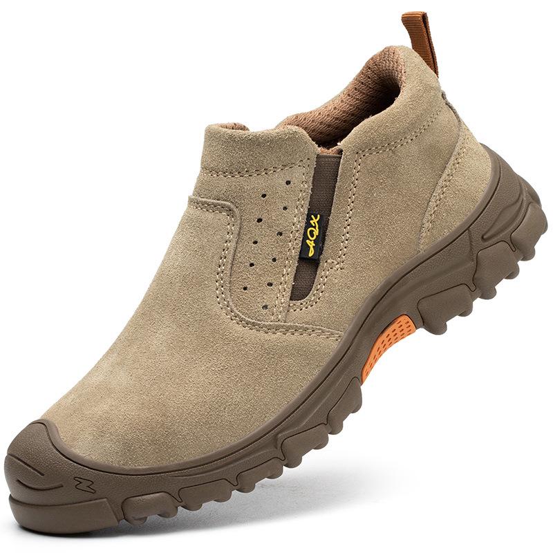 Men's Steel Toe Non-Slip Welding Work Shoes - High-Density, Anti-Smashing, Anti-Puncture, Wear-Resistant Safety Footwear