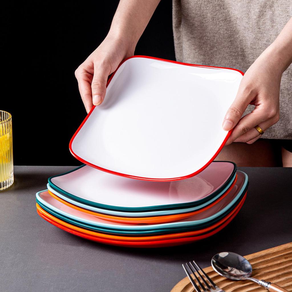White Melamine Rectangular Banquet Plate - Large Size for Hotel Tableware, Perfect for Steamed Fish and Creative Stir-fry Dishes