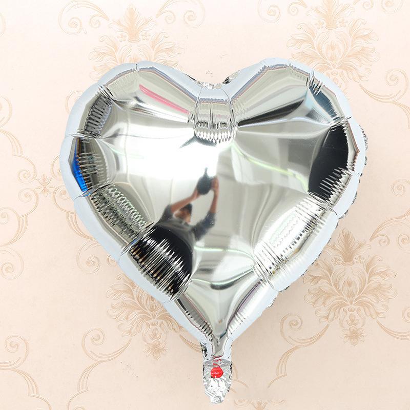 Wedding Valentine's Day Birthday Party Supplies Decoration Globos 18inch Color Balloons Love Red Heart Aluminum Foil Balloons