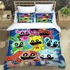 Spiel Regenbogen Freunde 3D cartoon printed bedding for Boys Customized King size bedding set Queen bedding set