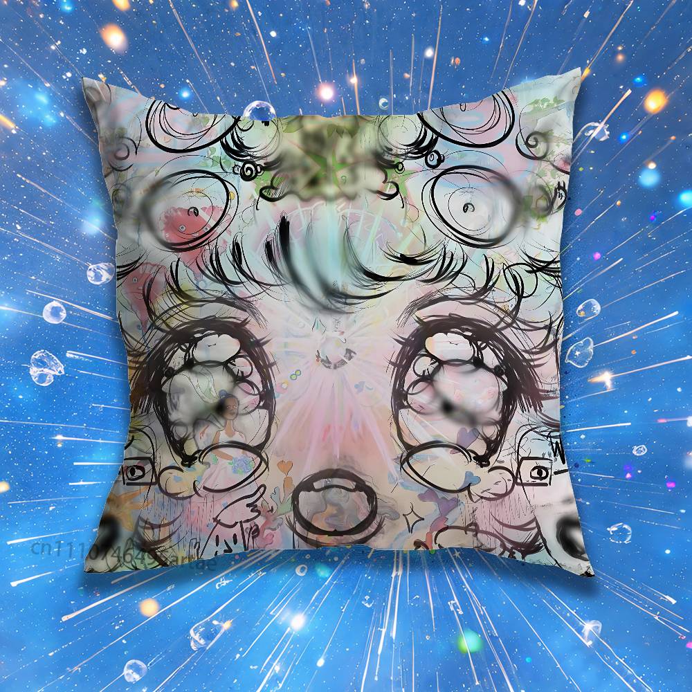 BBladee Crest Pillow Case For Home Bedroom Car Office Decoration Living Room Sofa Cushion Cover Suitable