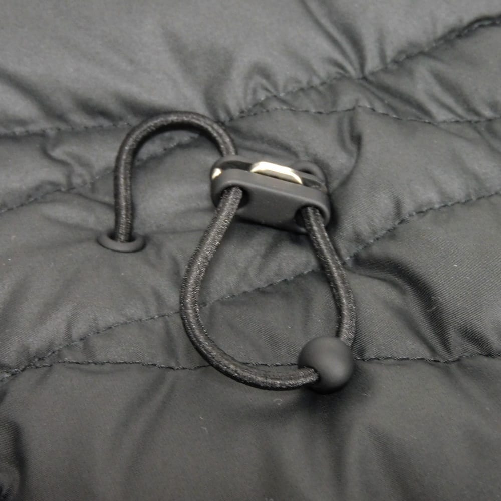 Used 9212 Crude Cell Quilted Gilet 3H0156DA 7865 34 Logo Silicone Drawcord Unused Serie Patch Black Women's from Japan