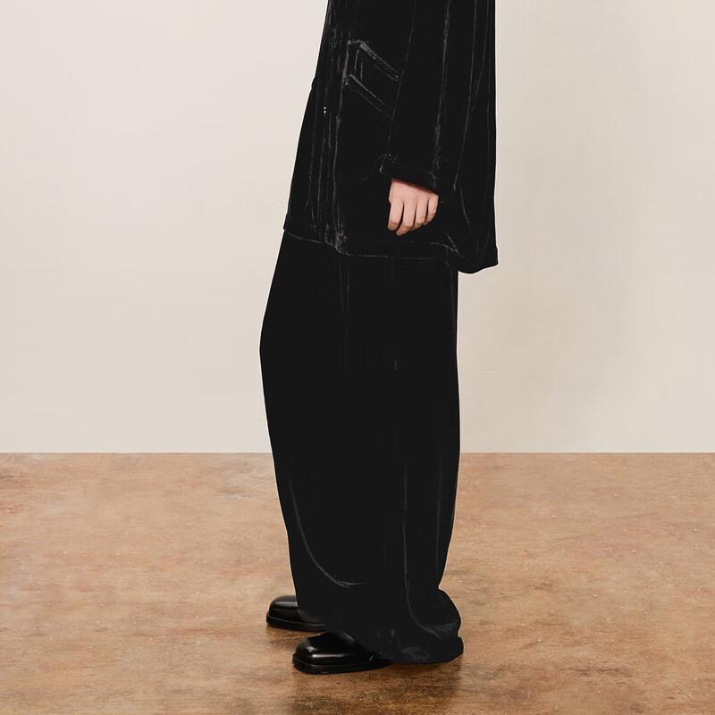 LESS 2024 Autumn Retro Loose Straight-Leg Trousers