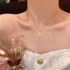 Guofeng gourd pendant, titanium steel necklace, women's light luxury design, exquisite collarbone chain, neck chain accessories