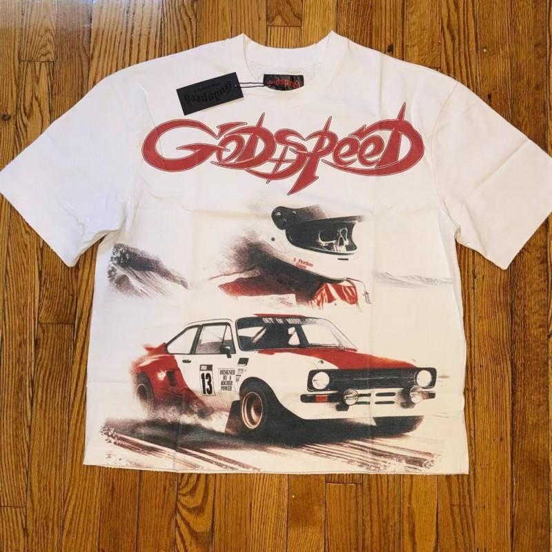Mens Loose Fit Cotton Tee With Skull Graphic Print - Casual Streetwear Short Sleeve T-Shirt