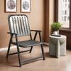 Waterproof Outdoor Folding Chair & Picnic Table Set with Backrest for Beach, Balcony, and Camping