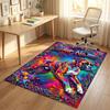 Dog Theme Crystal Velvet Rug Personalized Custom Name Text Soft Floor Mat Home Decor