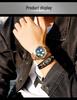 Sanda Men's Personalized Quartz Watch - Leather Strap, Waterproof, Rotating Dial