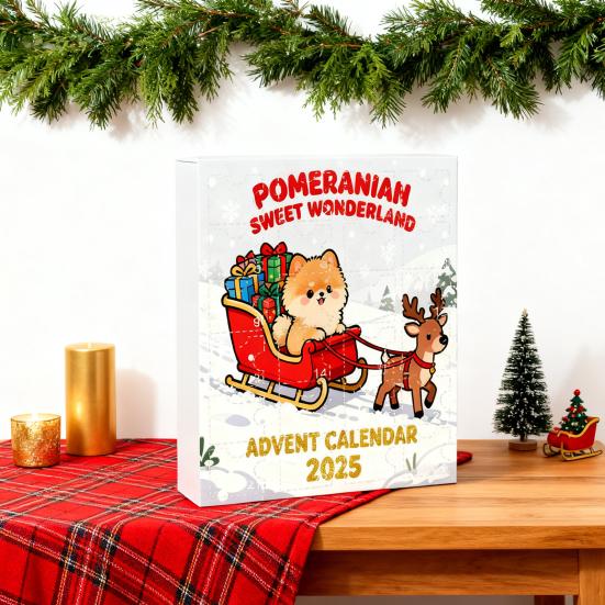 Vánoční adventní kalendář Vzor Corgi 24denní odpočítávání Dekorace Dětské překvapení Adventní kalendář Sváteční dekorace